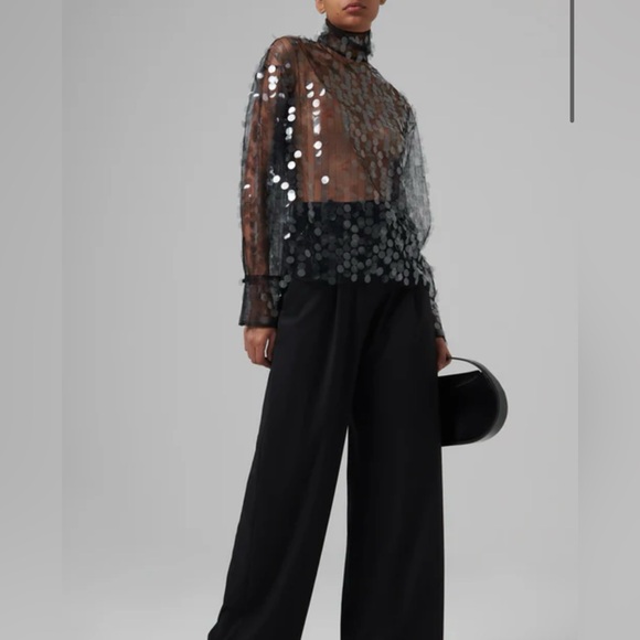 NWT 16Arlington Olall Paillettes Turtleneck Top - Picture 7 of 10